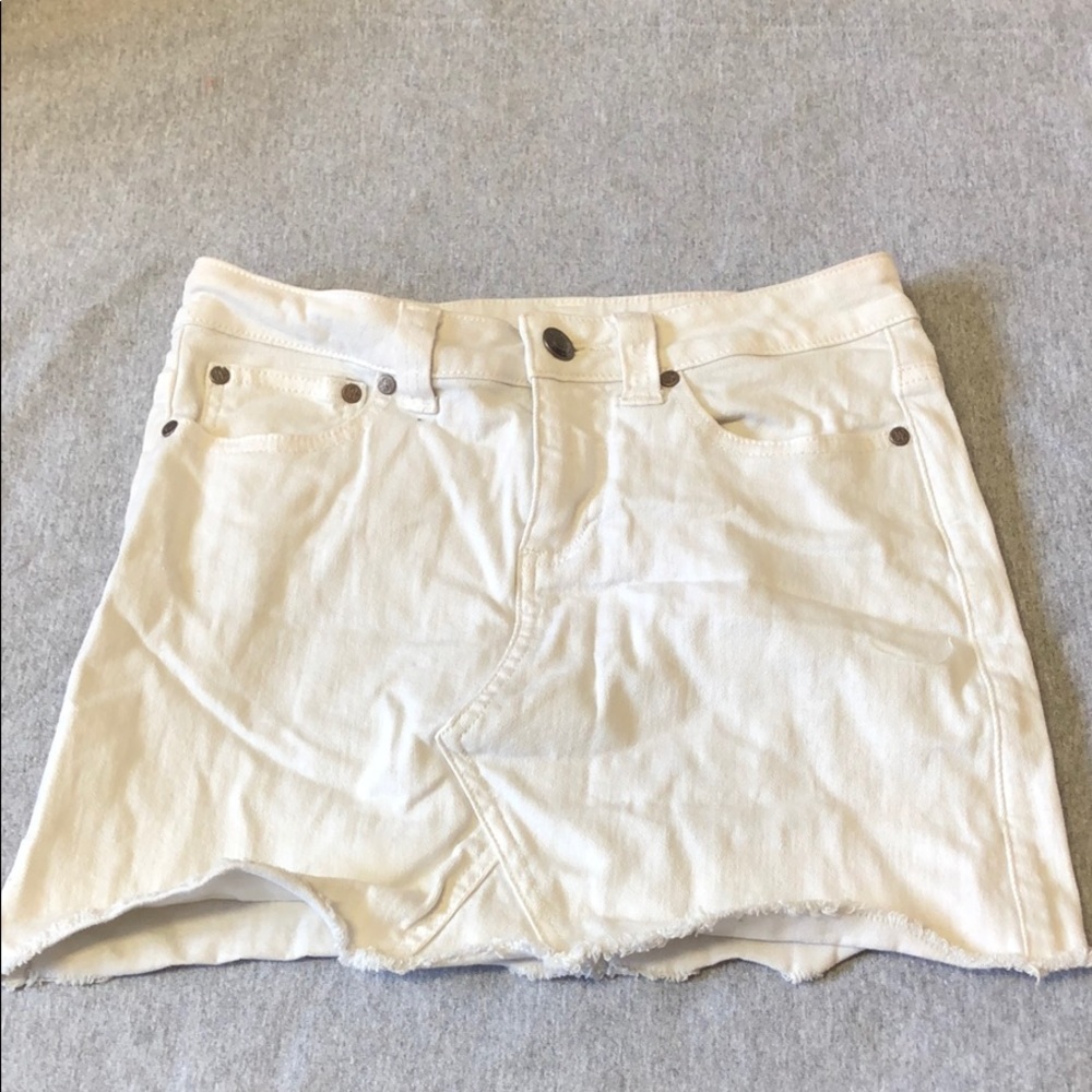 White Jean skirt